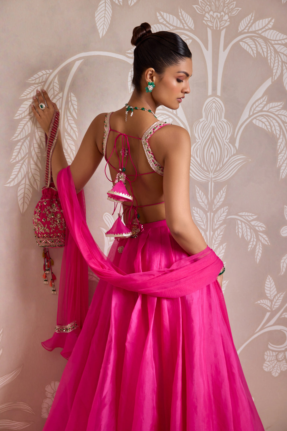 BRIGHT FUCSHIA LEHENGA SET