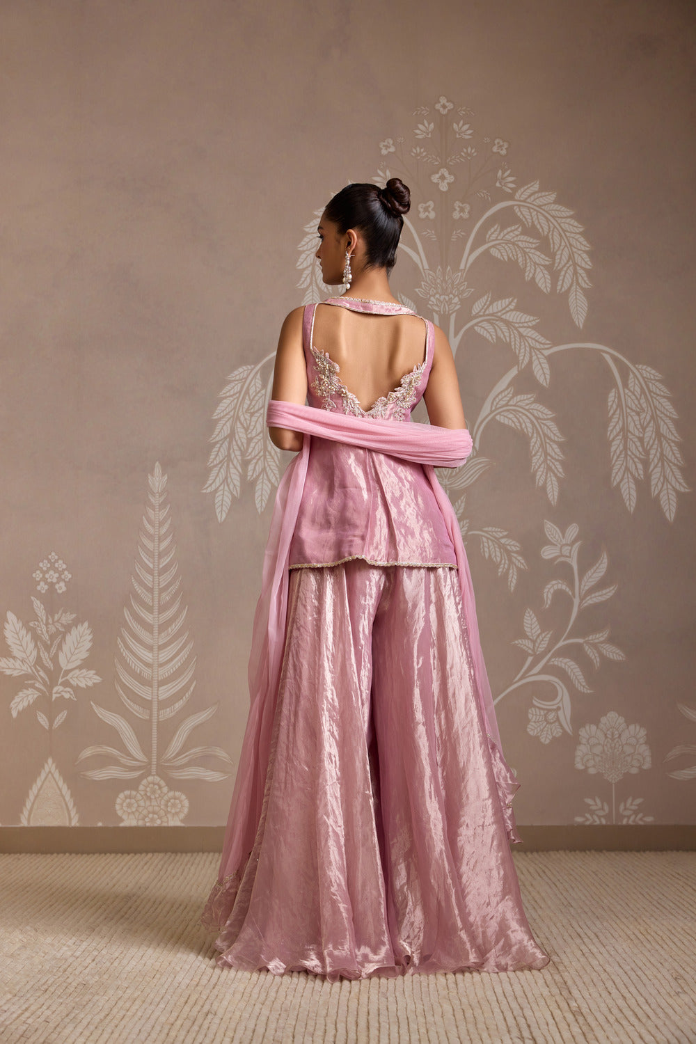 LILAC GOLD SHARARA SET