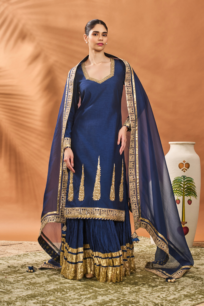 BLUE PIXIE DUST KURTA SET