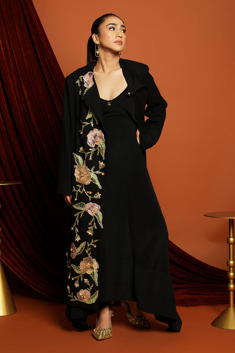 Clara - Black Woolen jacket