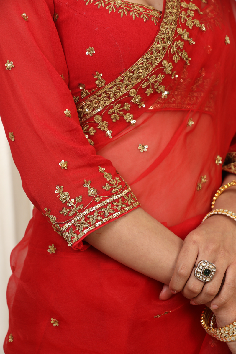 Laal Andaaz Saree Set