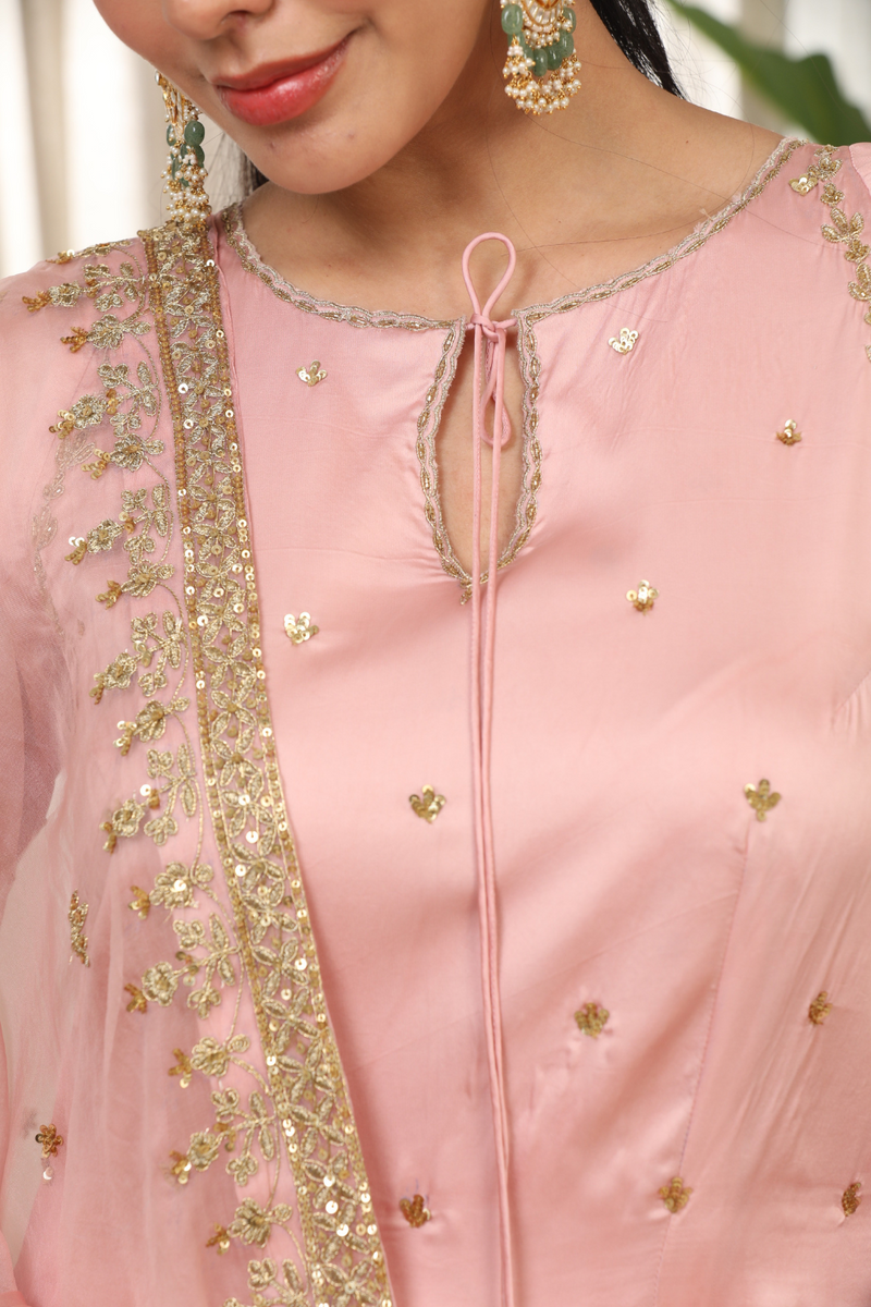 Sonam Pink Kurta Set