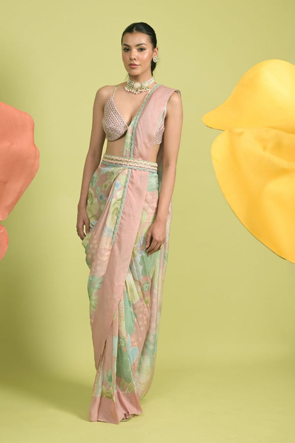 Blossom Saree with Bralet