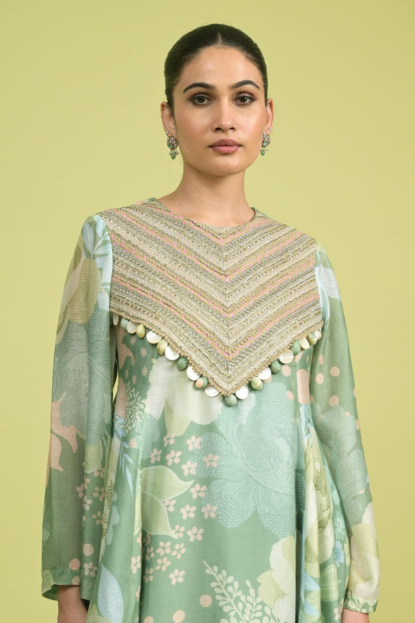 Ornate Asymmetrical Tunic set