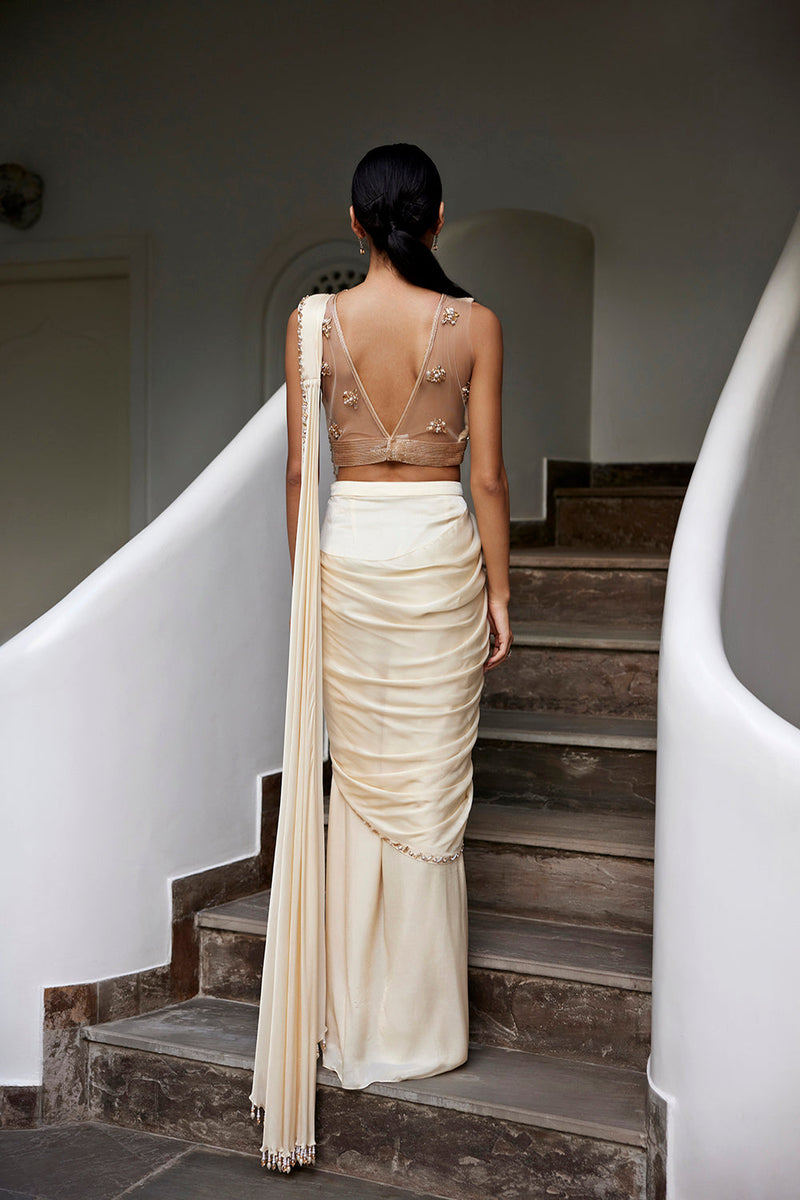 Mia Draped Saree Set