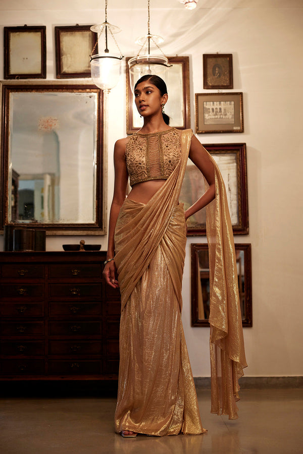 Noah Draped Saree Set