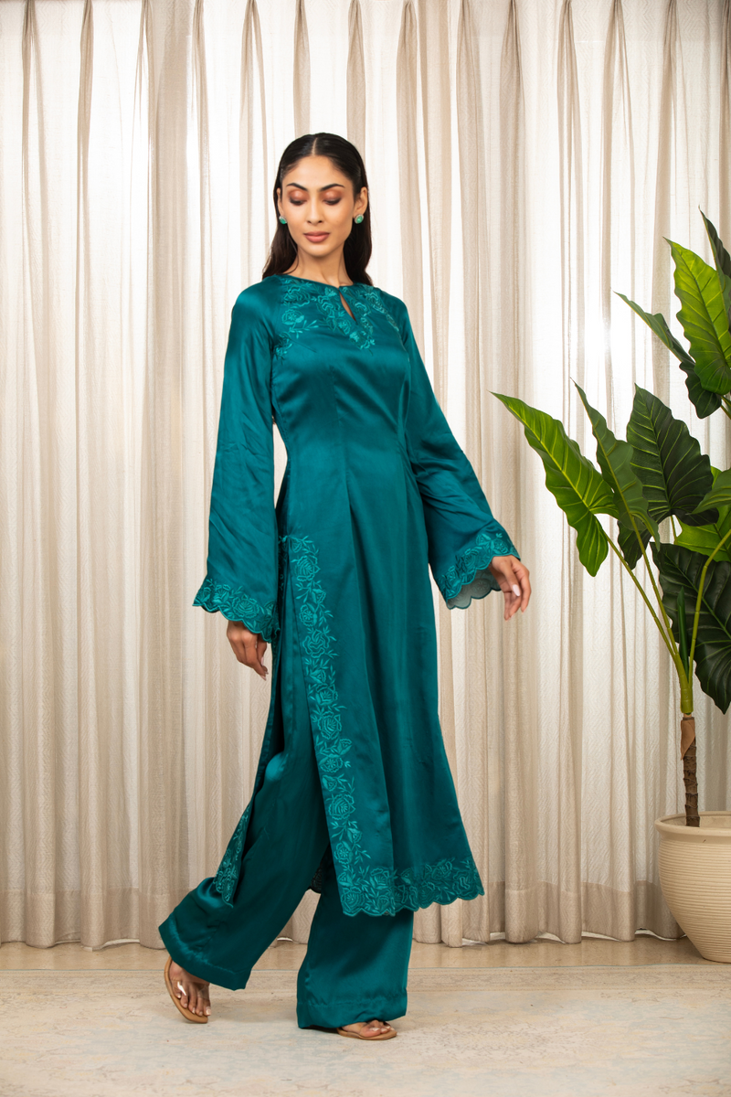 Teal Richa Long Set