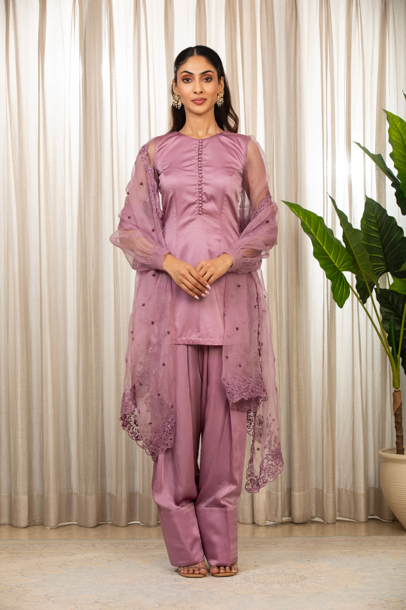 Lavender Kurta Set