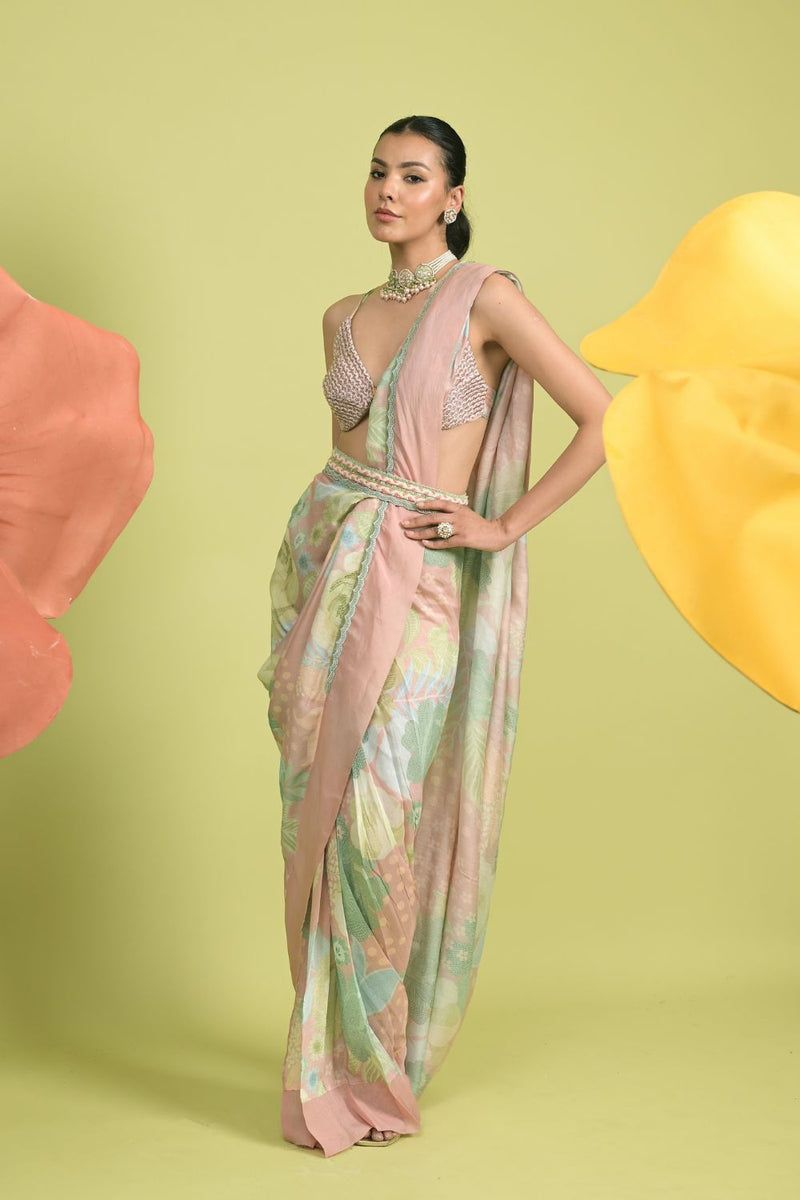 Blossom Saree with Bralet