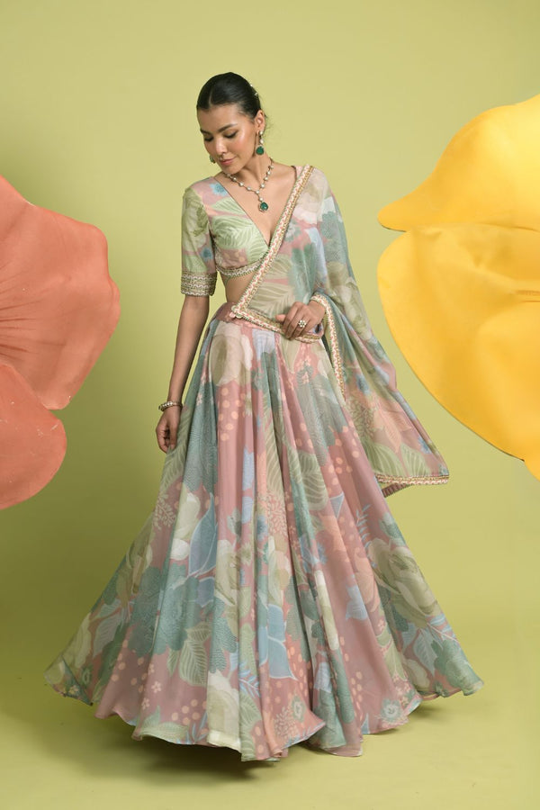 Empress Rose Lehanga Set