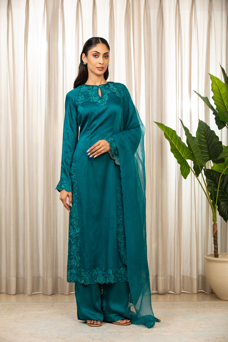Teal Richa Long Set