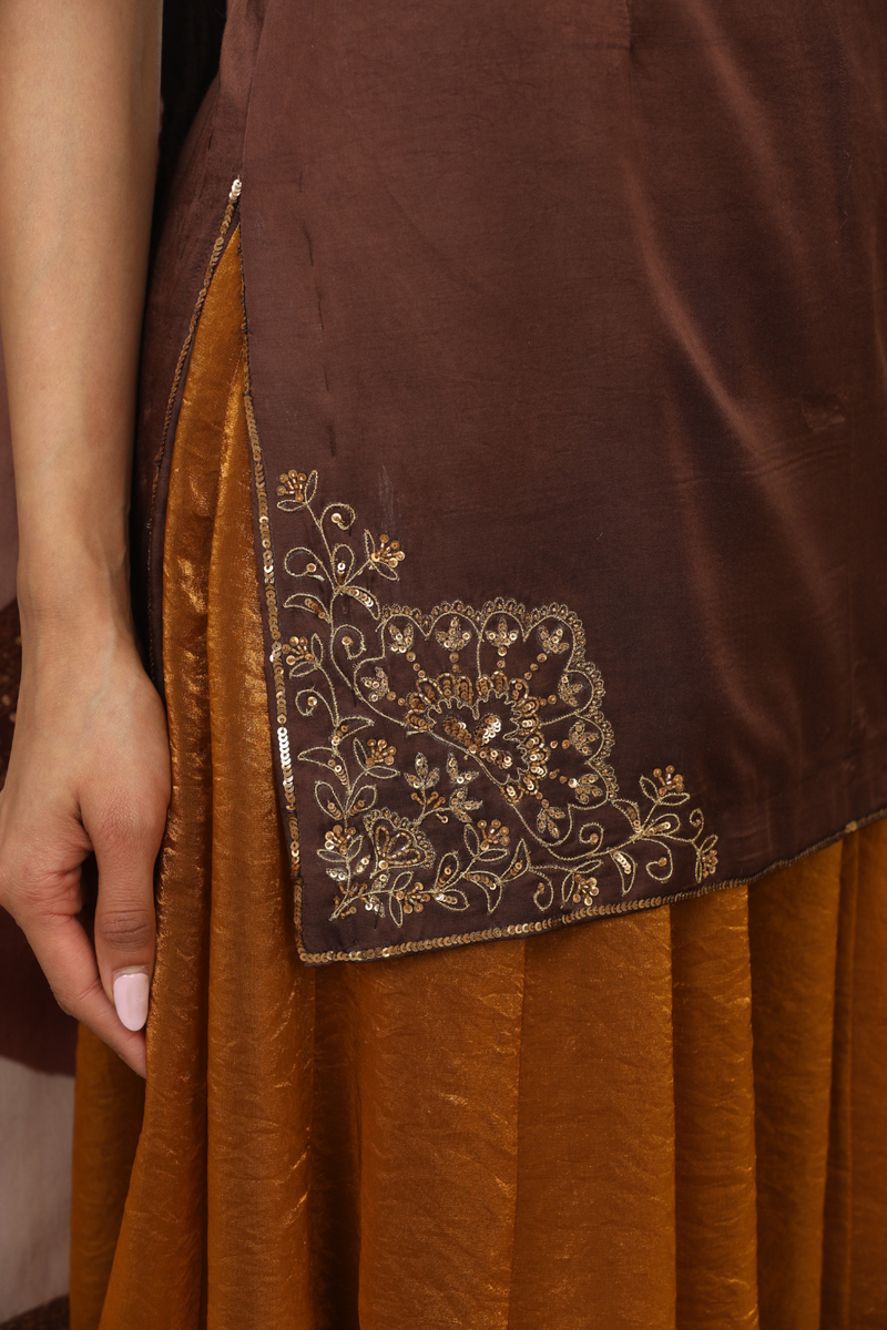 Jasmine Goldenish Sharara Set