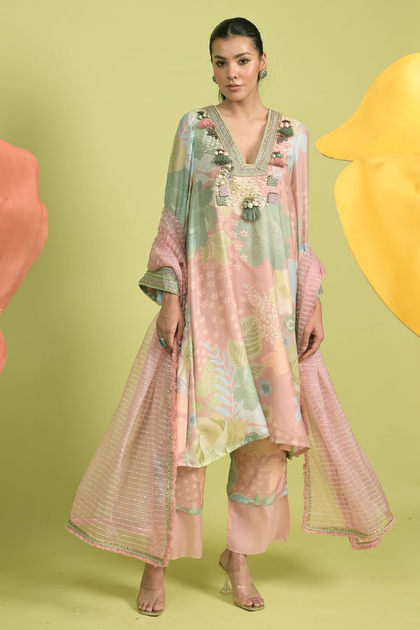 Rose Pink Choga Set