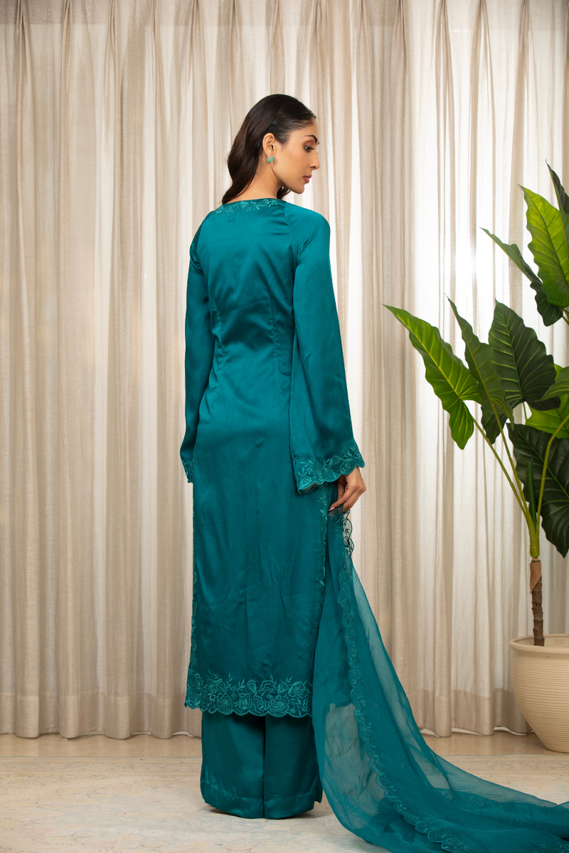 Teal Richa Long Set