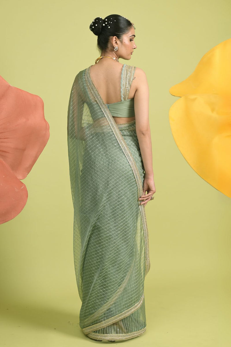 Matcha Melody Saree