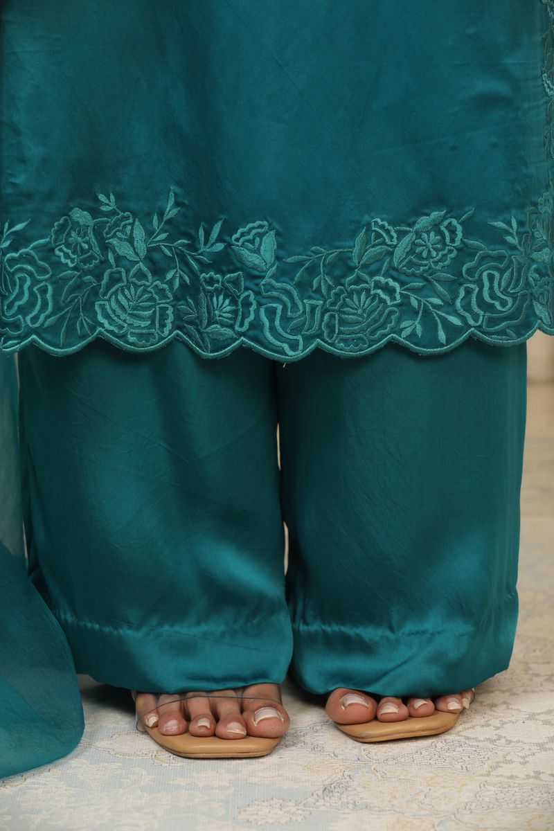 Teal Richa Long Set