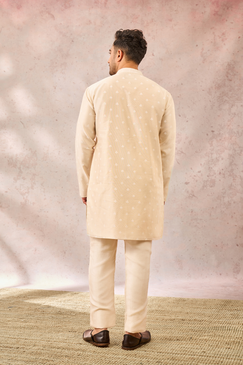 IVORY SPADE BLOSSOM KURTA