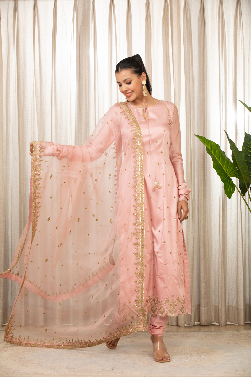 Sonam Pink Kurta Set