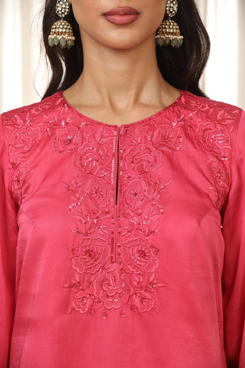 Kashmiri Pink Richa Set