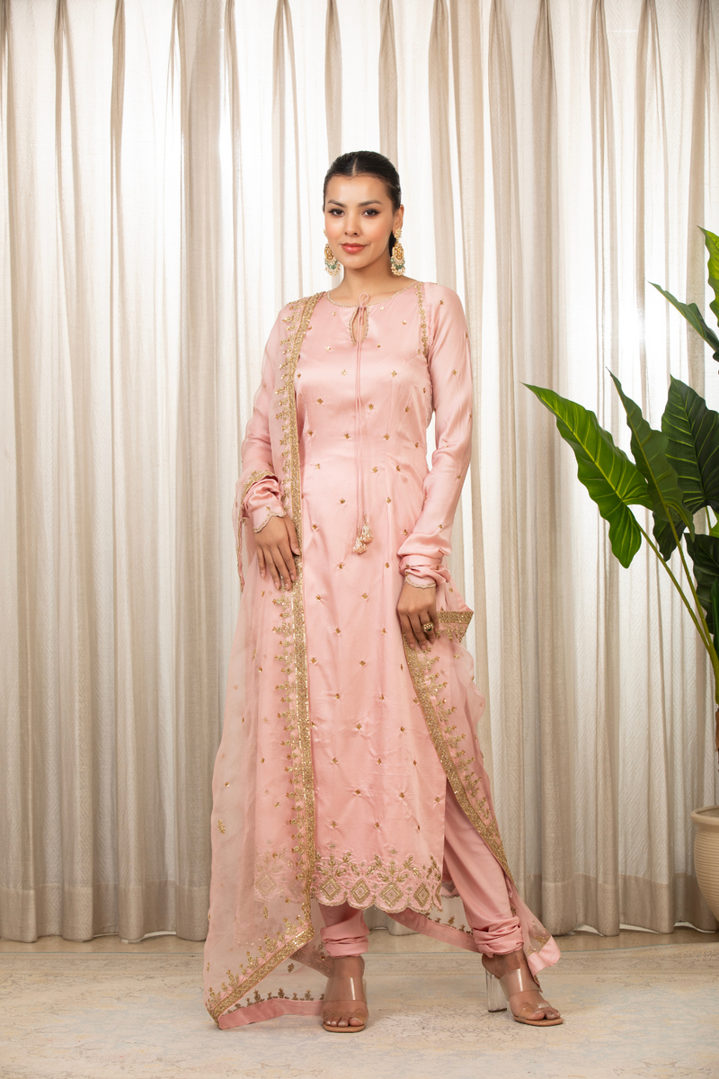 Sonam Pink Kurta Set