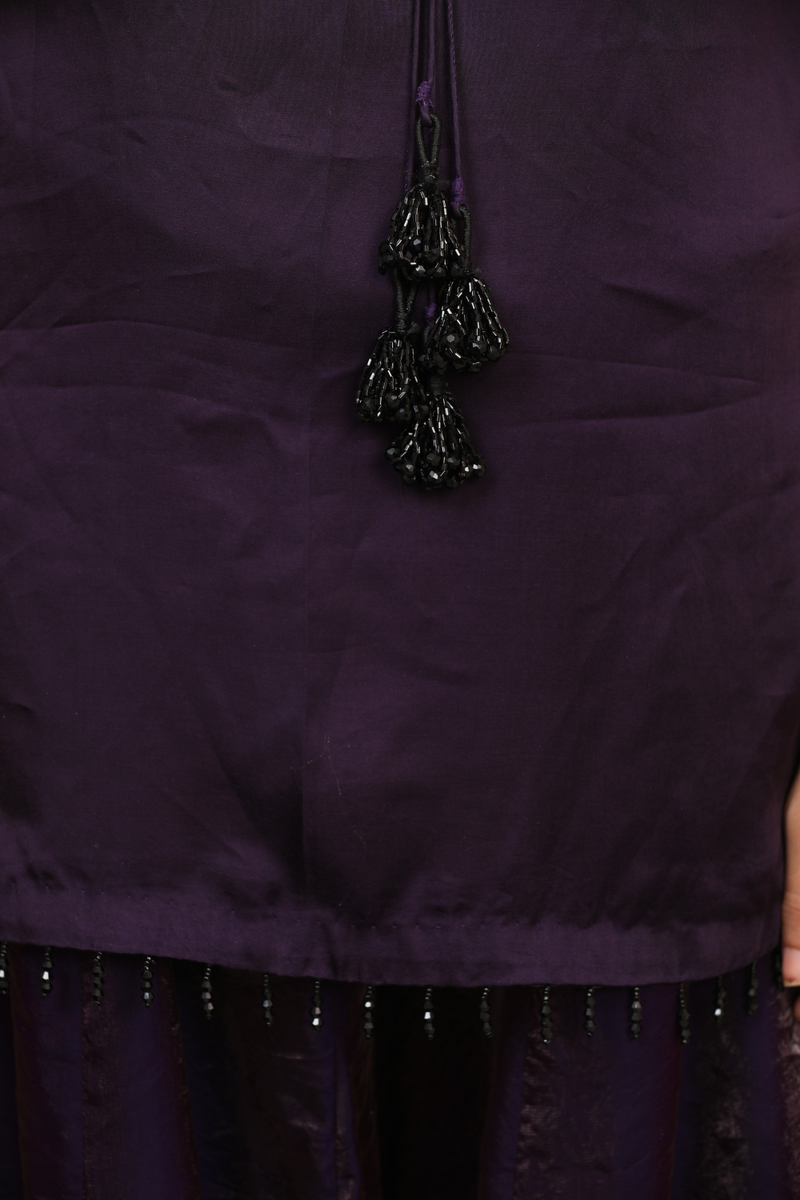 Jasmine Purplish Sharara Set