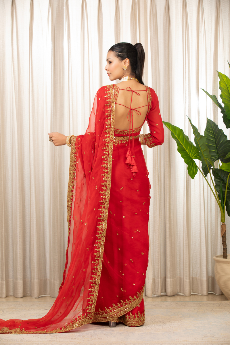 Laal Andaaz Saree Set