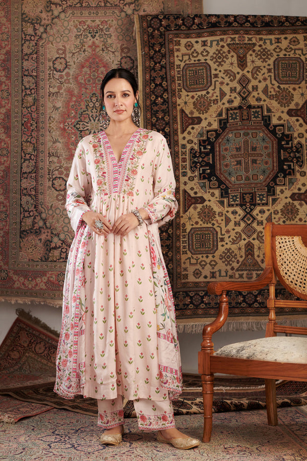 Gul Embroidered Ivory Kurta Set Of 3