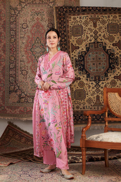 Gul Embroidered Old Rose Kurta Set Of 3