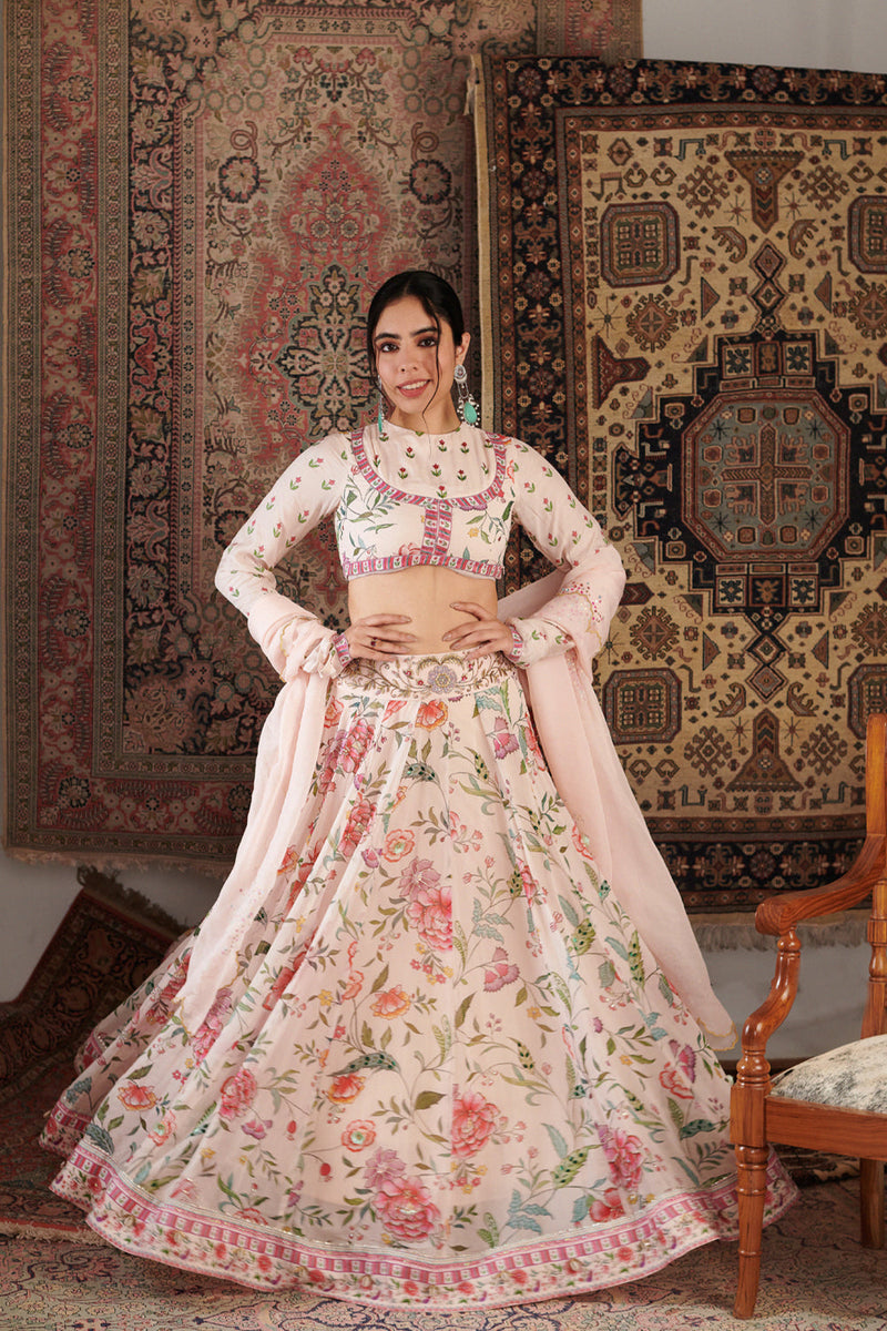 Zara Ivory Lehenga Set