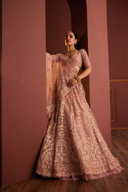 Pink Gotta-Patti Lehenga