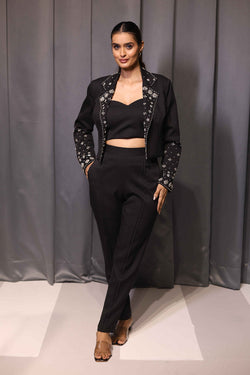 Black short blazer