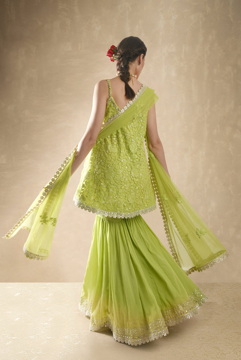 Lime Green Kurta Set