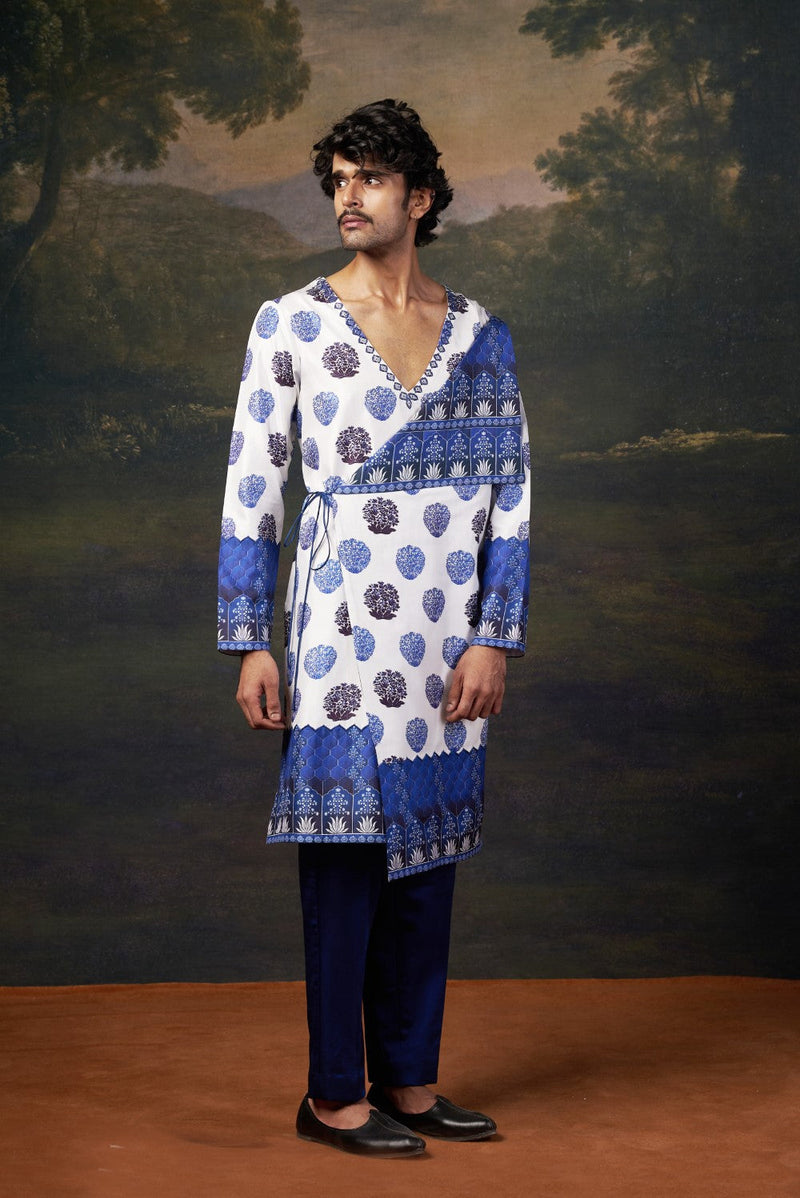 Stylish Angrakha Kurta Set
