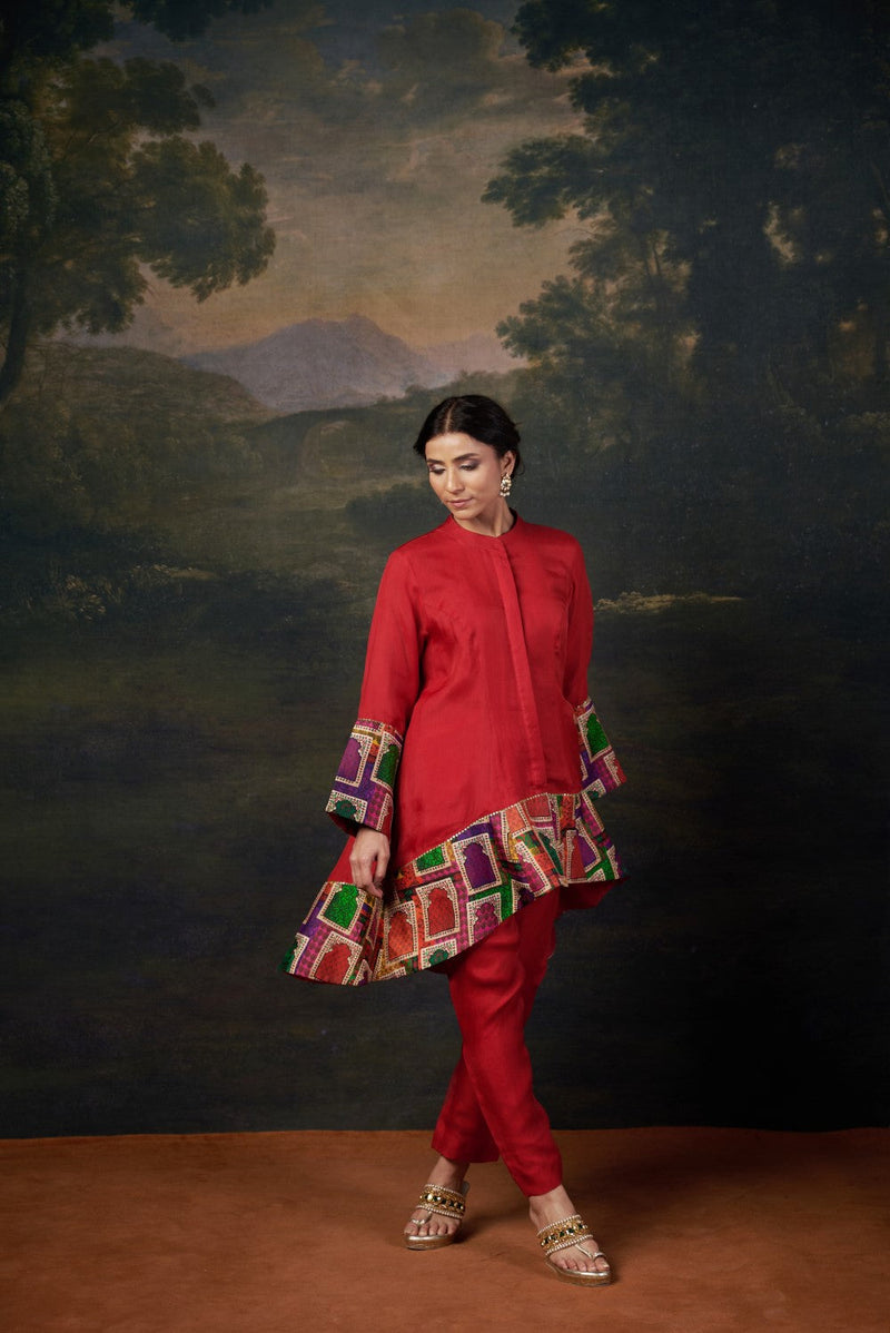 Organza Coord Red Set