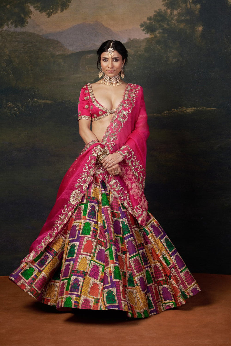Heavy Zardosi Work Bridal Lehenga Set