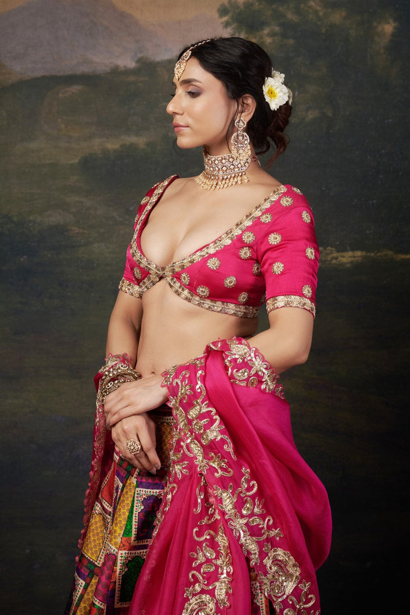 Heavy Zardosi Work Bridal Lehenga Set
