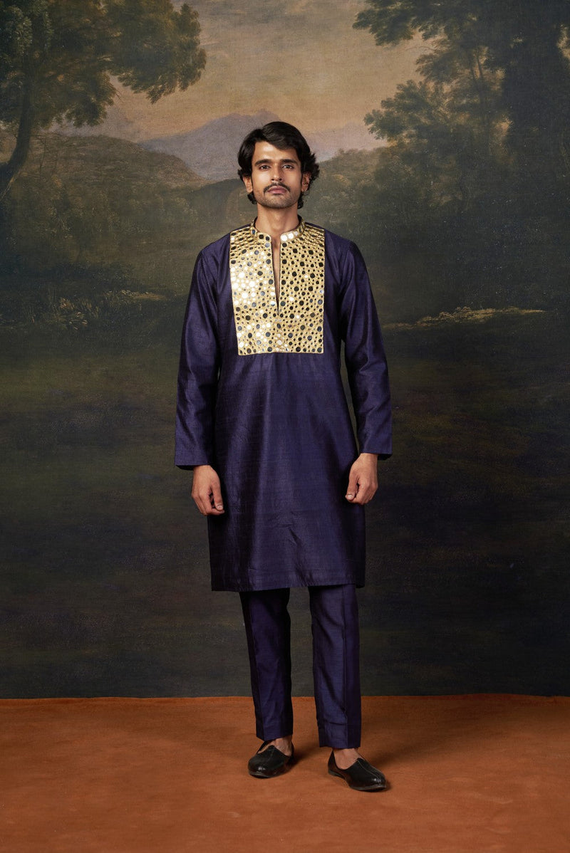 Heavy Mirror Work Kurta with Matching Pyjama