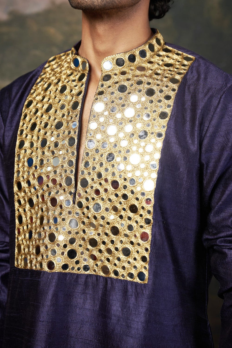 Heavy Mirror Work Kurta with Matching Pyjama