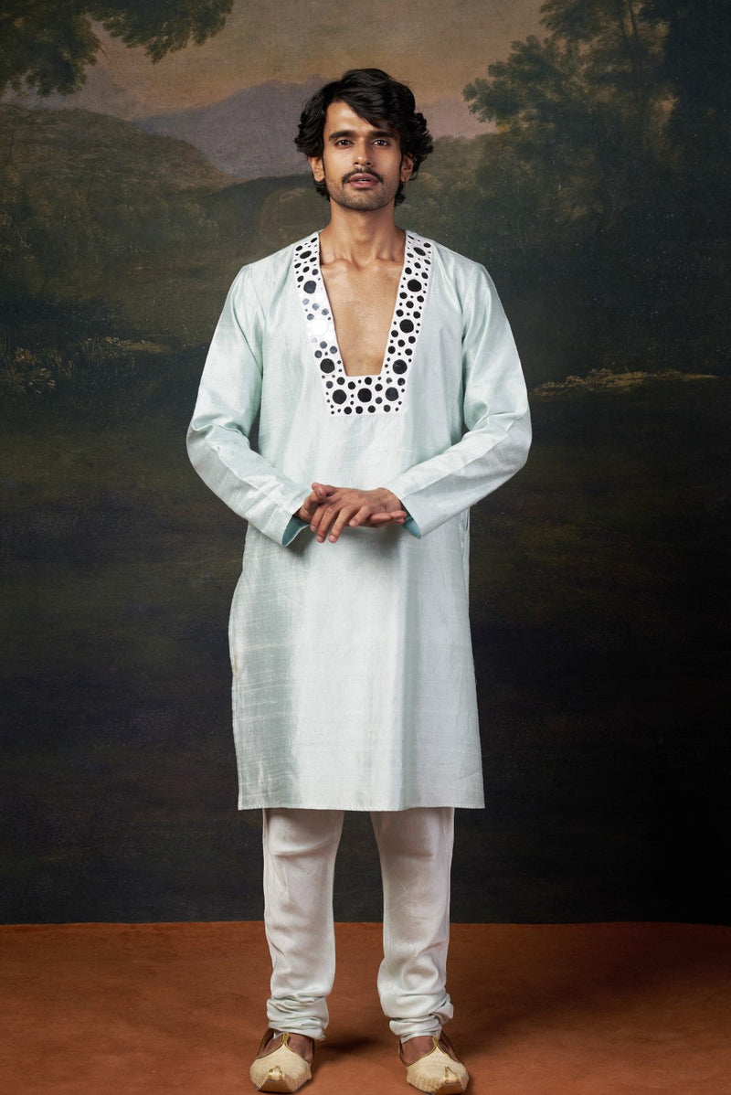Embellished Mirror Work Kurta Set