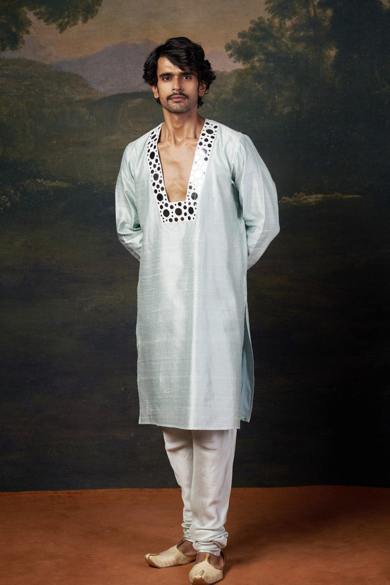 Embellished Mirror Work Kurta Set