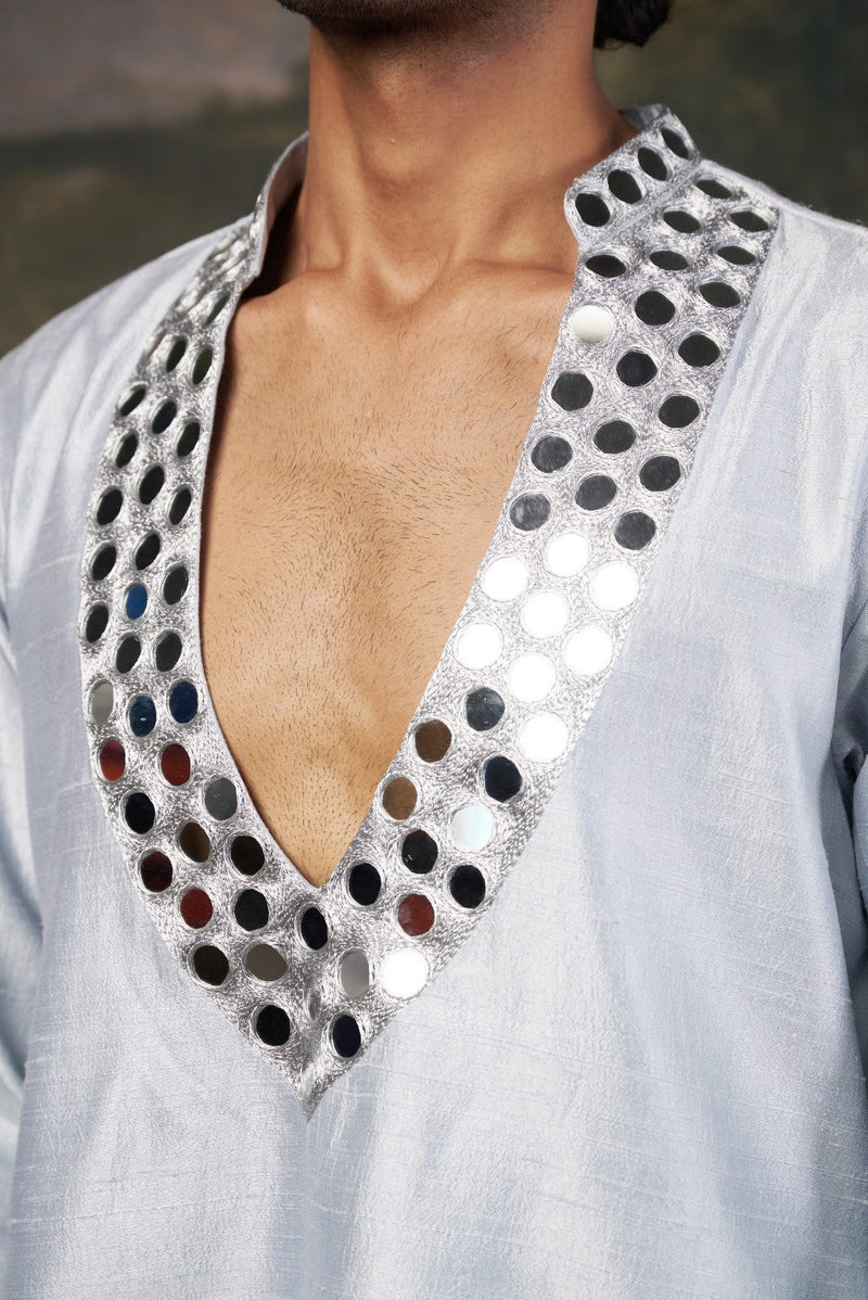 Mirror Work Kurta with Matching Pyjama