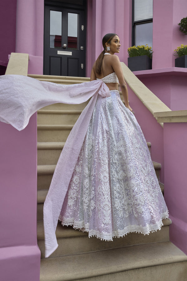 Multi-Coloured Dori Lehenga Set