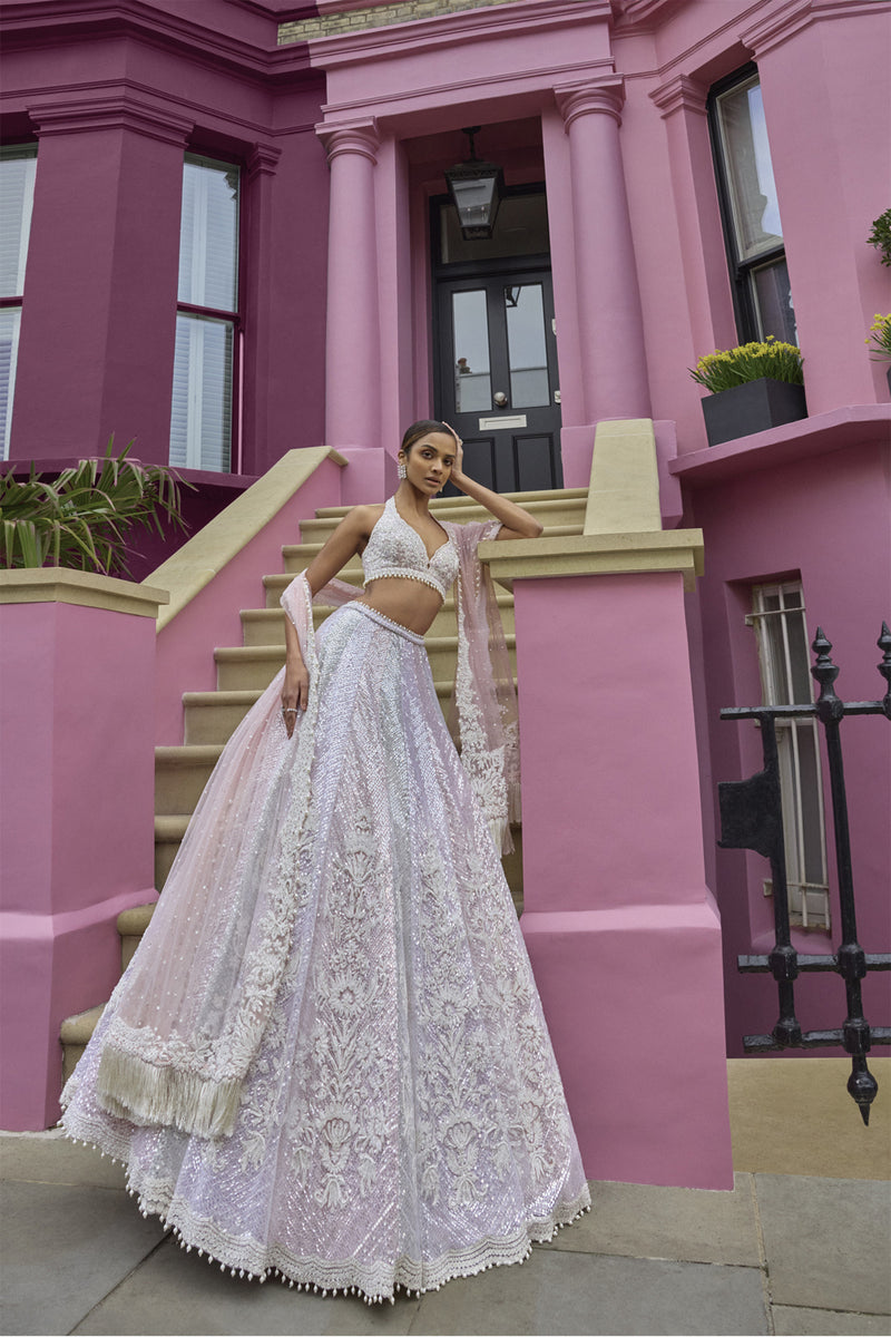 Multi-Coloured Dori Lehenga Set