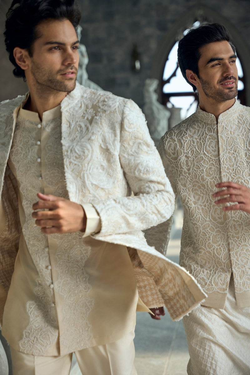 Ivory Nude Jacket Set
