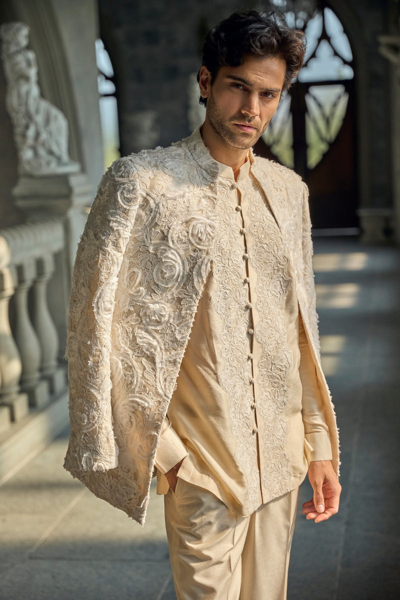 Ivory Nude Jacket Set