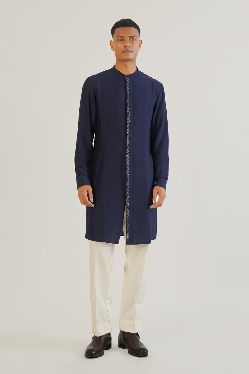 Criss Cross Front Open Sherwani