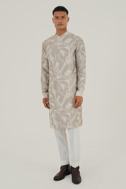 Side Flap Printed Kurta Set