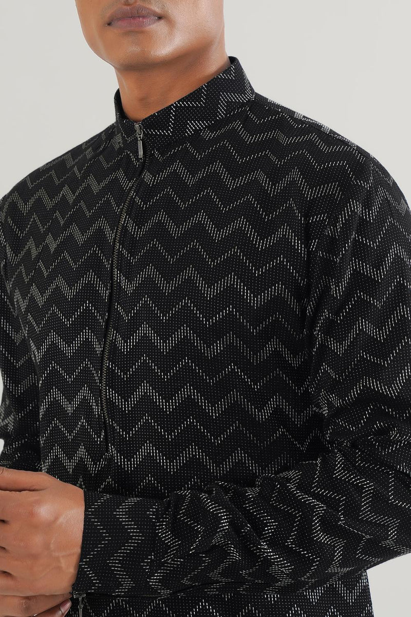 Zig Zag Weave Kurta