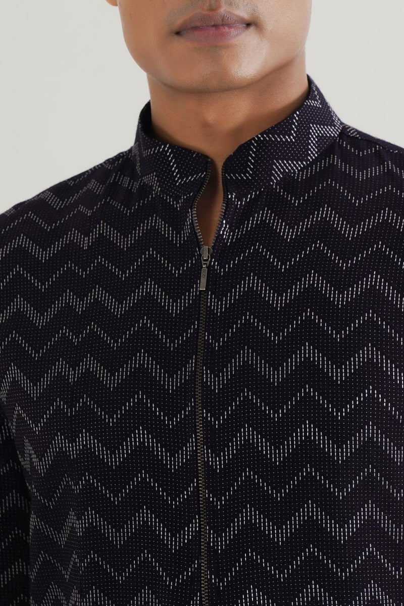 Zig Zag Weave Kurta