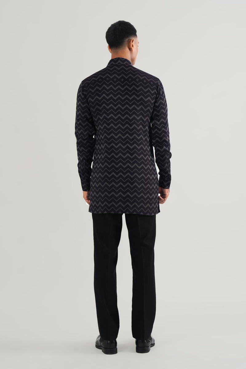 Zig Zag Weave Kurta